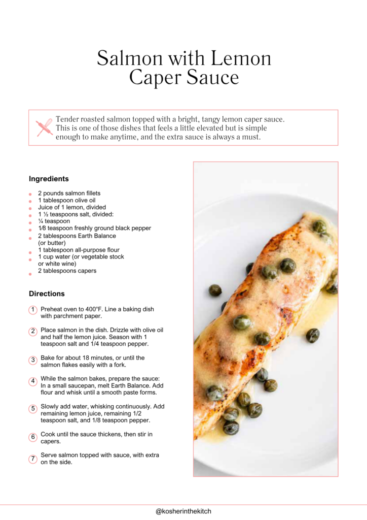 FREE Easy Shavuot Menu