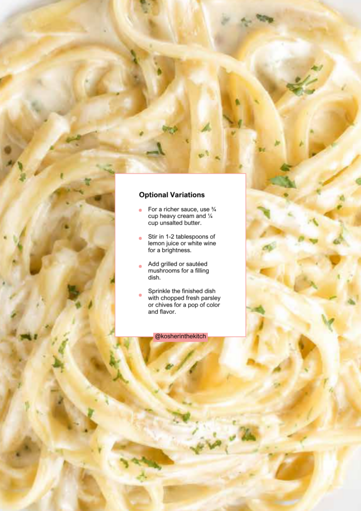FREE Easy Shavuot Menu